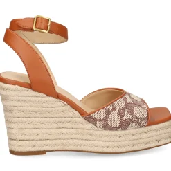 COACH Sandalias cuña de Mujer CAS80 cocoa/burnished