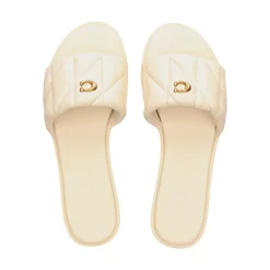 COACH Sandalias planas de Mujer CCM04 CHALK