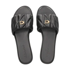 COACH Sandalias planas de Mujer CCM04 NEGRO