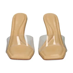 CULT GAIA Sandalias con tacón de Mujer SD3466PU3557 Clear Bauble