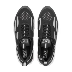 EA7 Zapatillas de Hombre X8X033 N629 BLACK+SILV