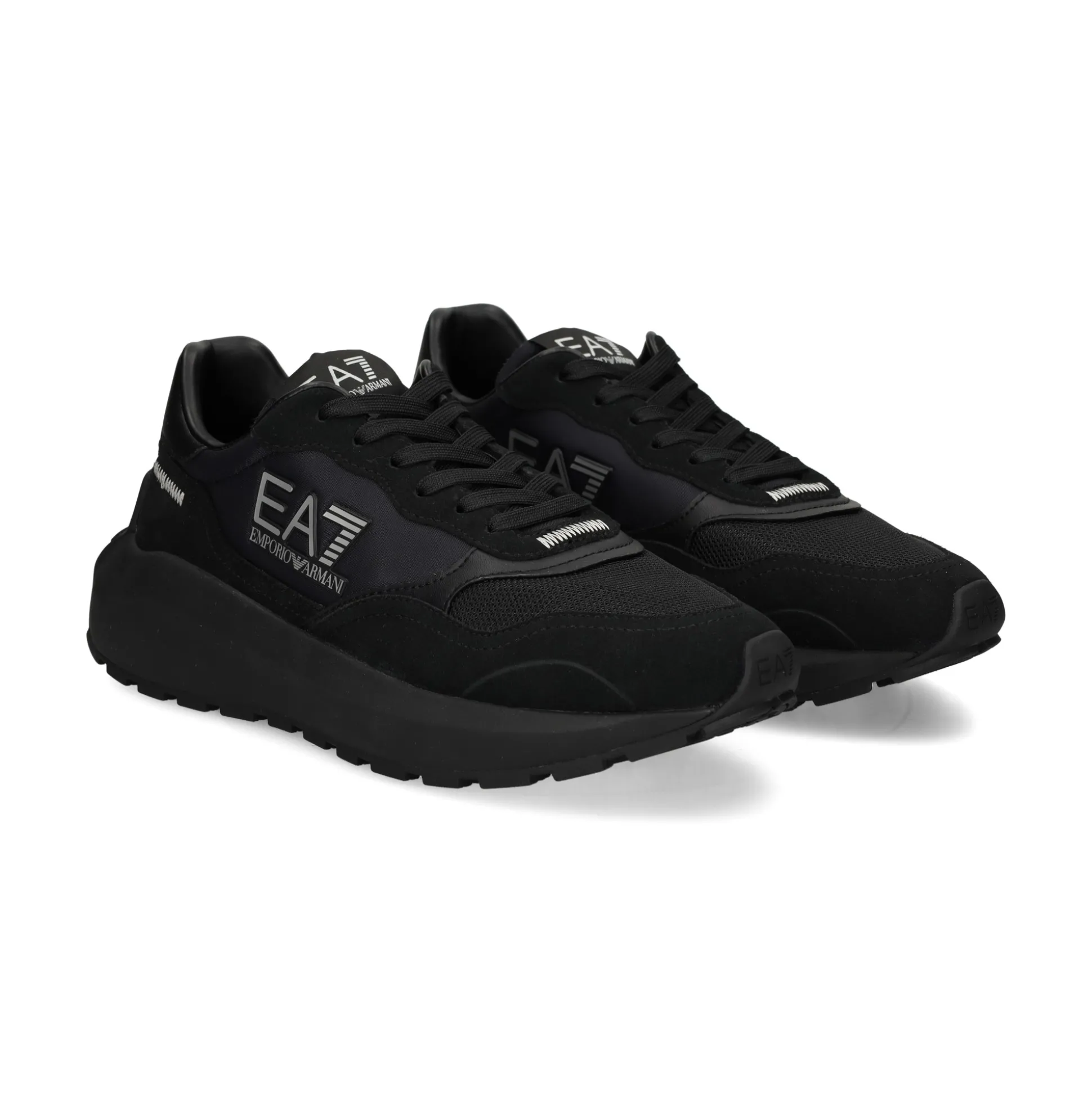 EA7 Zapatillas de Hombre 7X000341 MZ186 BLACK/SIL