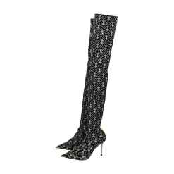 ELISABETTA FRANCHI Botas con tacón de Mujer SA33L36E2 110 NEGRO