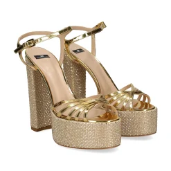 ELISABETTA FRANCHI Sandalias con plataforma de Mujer SA07L37E2 610 ORO