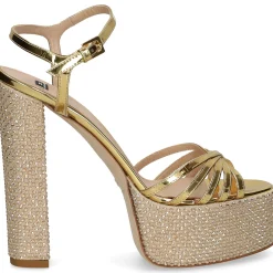 ELISABETTA FRANCHI Sandalias con plataforma de Mujer SA07L37E2 610 ORO
