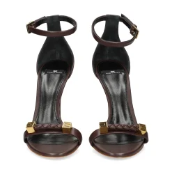 ELISABETTA FRANCHI Sandalias con tacón de Mujer SA12L61E2 644 CACAO