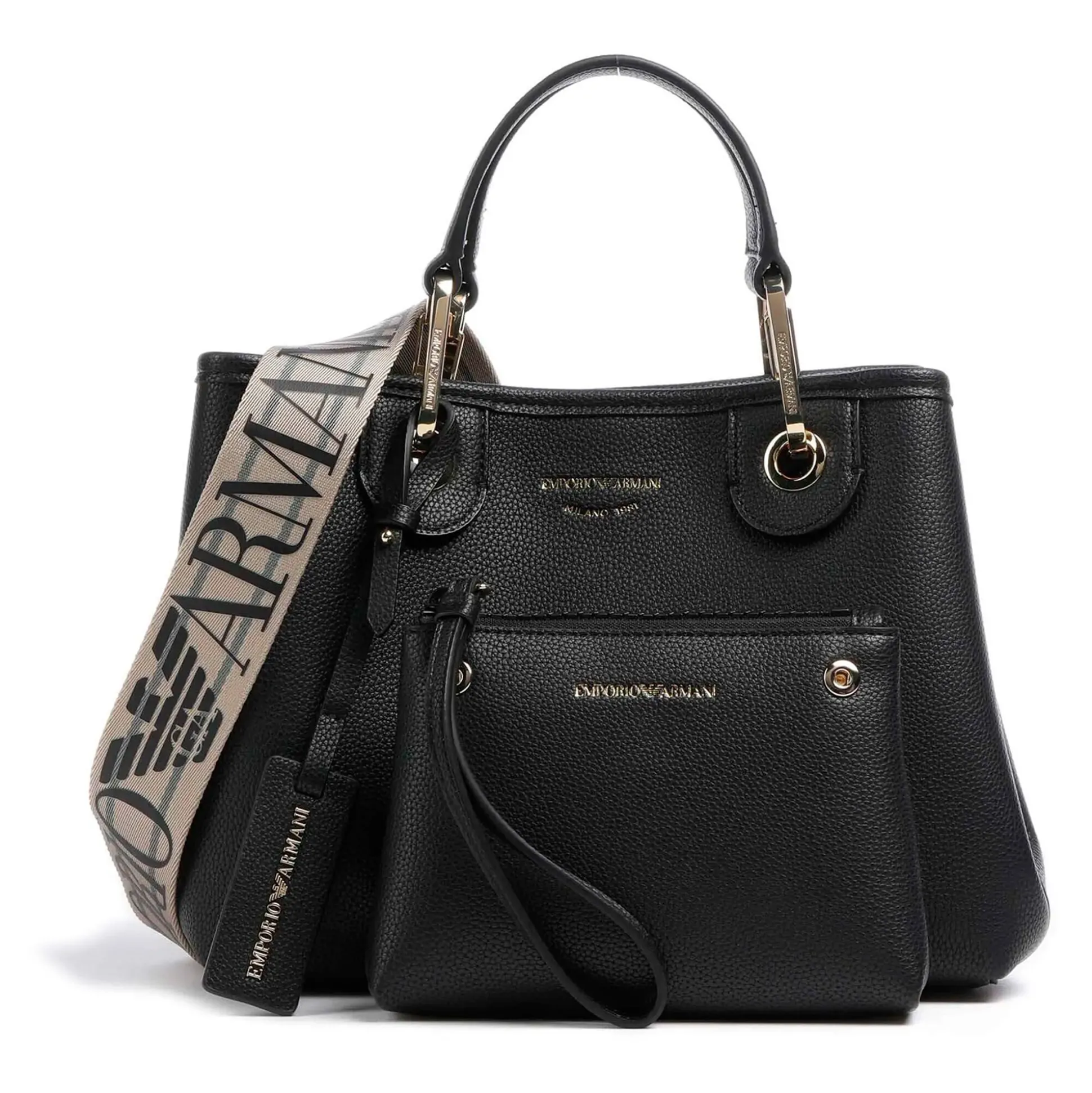 EMPORIO ARMANI Bolsos EW000382 MC032 NERO/SILV