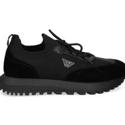 EMPORIO ARMANI Zapatillas de Hombre EM003739 MC005 BLACK+BLA