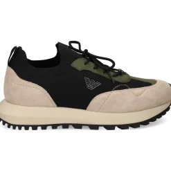 EMPORIO ARMANI Zapatillas de Hombre EM003739 M1013 BEIGE+BLA