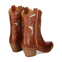 EXE Botas con tacón de Mujer CESAR-700 CAMEL PLATINO