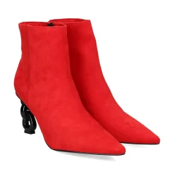EXE Botines con tacón de Mujer SAMANTHA-810 ROJO