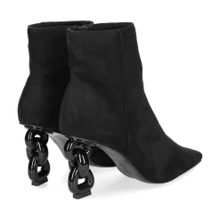 EXE Botines con tacón de Mujer SAMANTHA-810 NEGRO
