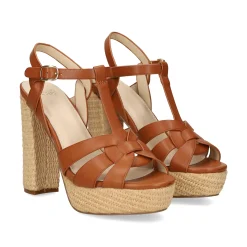 EXE Sandalias con plataforma de Mujer OPHELIA-907 TAN