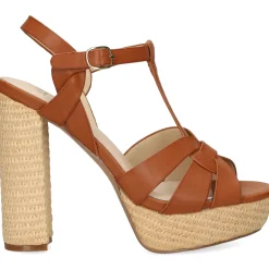 EXE Sandalias con plataforma de Mujer OPHELIA-907 TAN