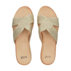 EXE Sandalias con plataforma de Mujer BZX23170-R7 ORO