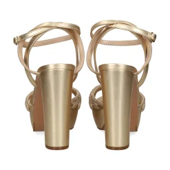 EXE Sandalias con plataforma de Mujer OPHELIA-623 ORO