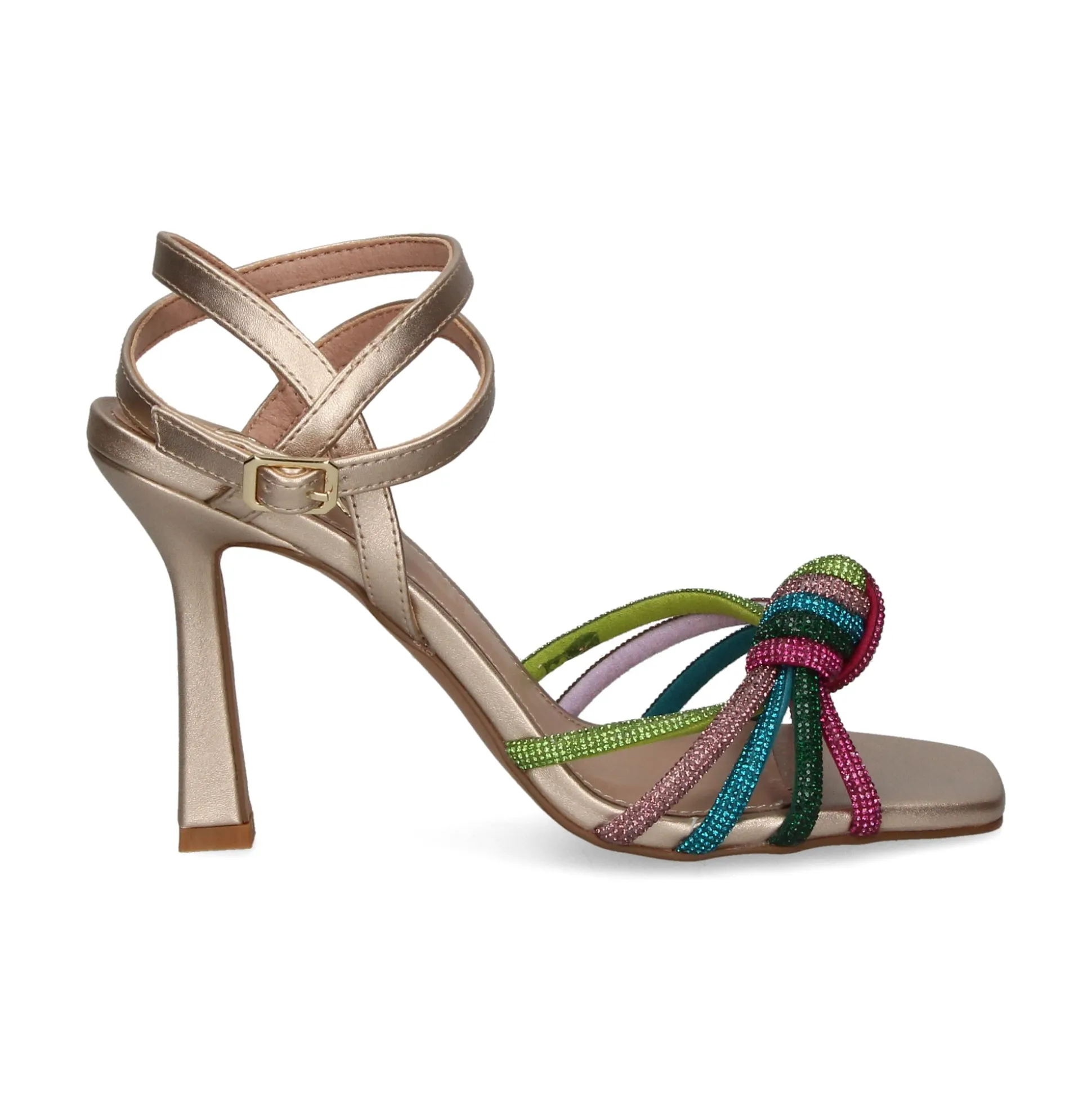 EXE Sandalias con tacón de Mujer GINGER-493 MULTICOLOR