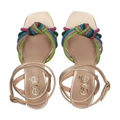 EXE Sandalias con tacón de Mujer GINGER-493 MULTICOLOR