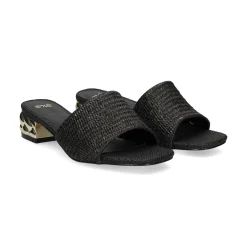 EXE Sandalias con tacón de Mujer KATY-400 NEGRO
