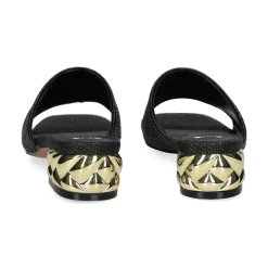 EXE Sandalias con tacón de Mujer KATY-400 NEGRO