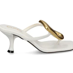 EXE Sandalias con tacón de Mujer SISSY-895 BLANCO