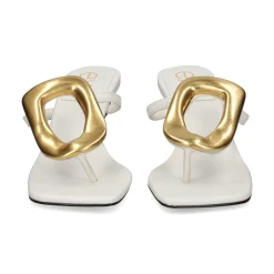 EXE Sandalias con tacón de Mujer SISSY-895 BLANCO