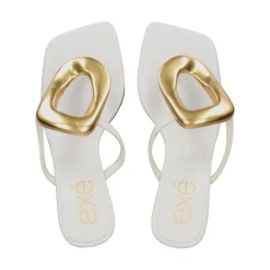 EXE Sandalias con tacón de Mujer SISSY-895 BLANCO
