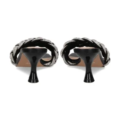 EXE Sandalias con tacón de Mujer JENIFER-040 NEGRO