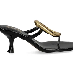 EXE Sandalias con tacón de Mujer SISSY-895 NEGRO
