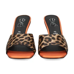 EXE Sandalias con tacón de Mujer LILIAN-160 LEOPARDO