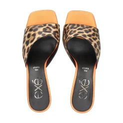 EXE Sandalias con tacón de Mujer LILIAN-160 LEOPARDO