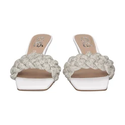 EXE Sandalias con tacón de Mujer JENIFER-040 BLANCO