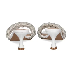 EXE Sandalias con tacón de Mujer JENIFER-040 BLANCO