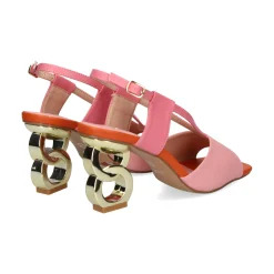 EXE Sandalias con tacón de Mujer LILIAN-164 ROSA