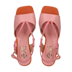 EXE Sandalias con tacón de Mujer LILIAN-164 ROSA
