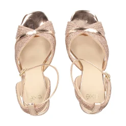 EXE Sandalias con tacón de Mujer CAROL-505 PINK GOLD