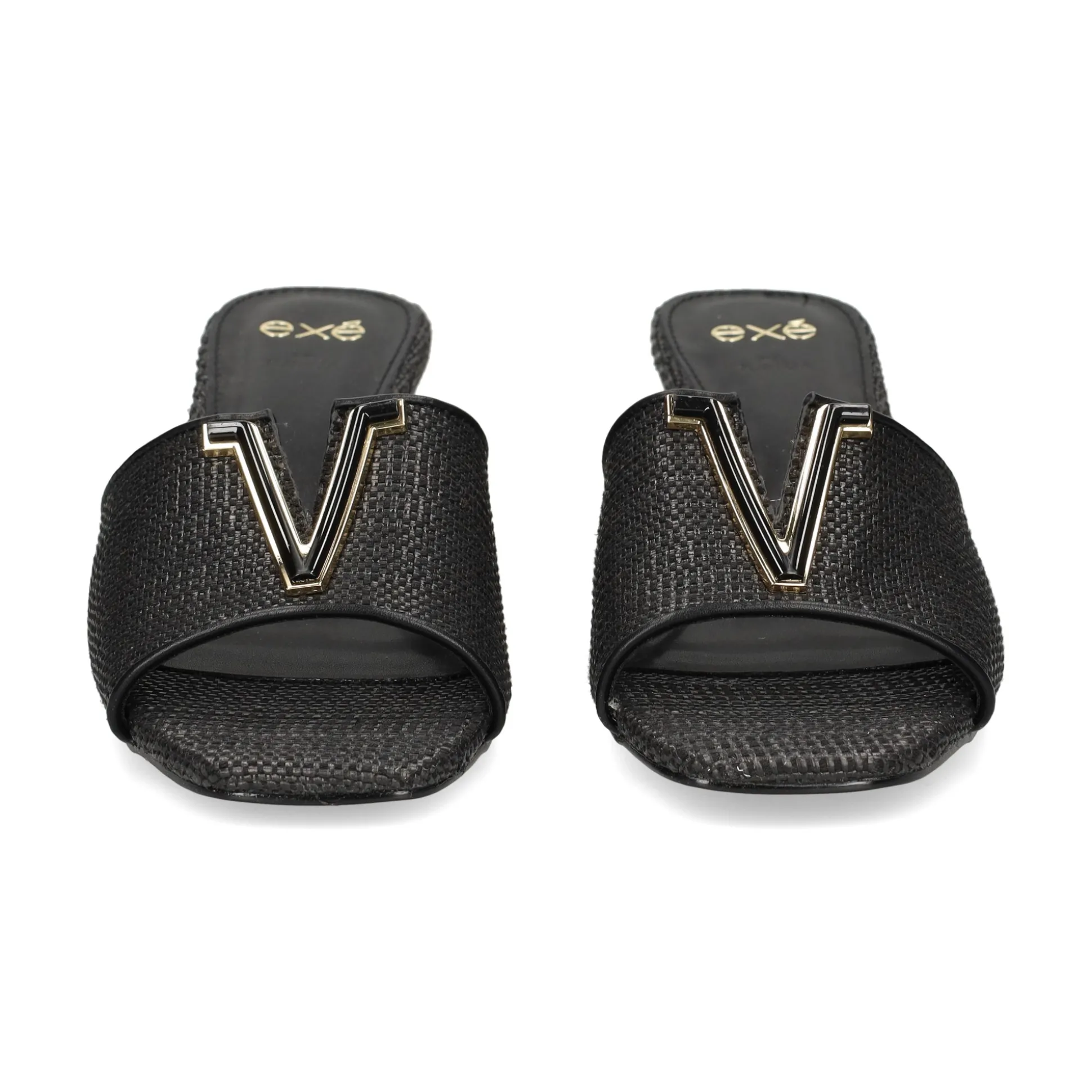 EXE Sandalias con tacón de Mujer SCARLET-601 NEGRO