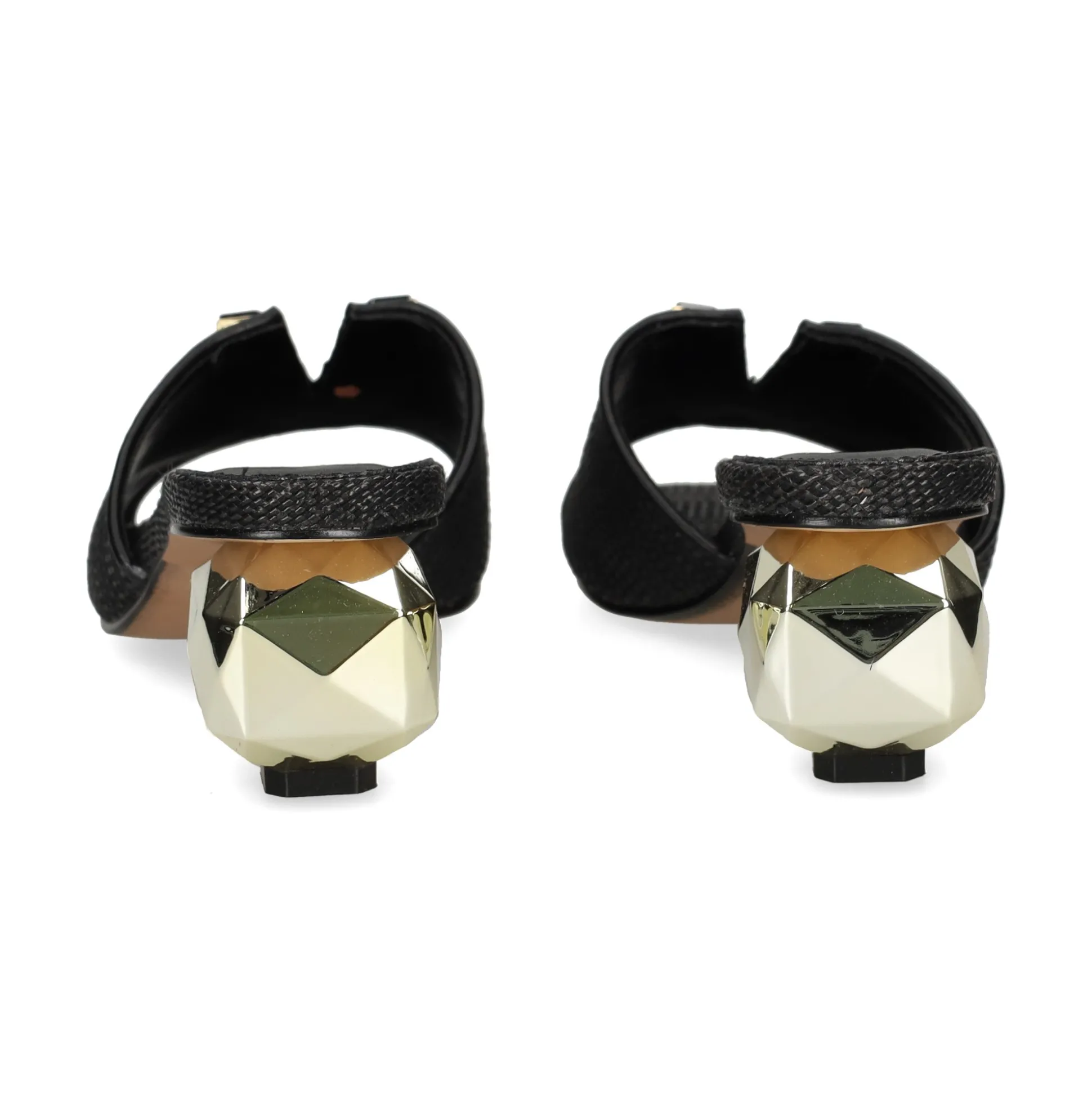 EXE Sandalias con tacón de Mujer SCARLET-601 NEGRO