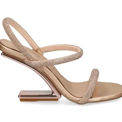 EXE Sandalias cuña de Mujer MAGGIE-834 PINK GOLD