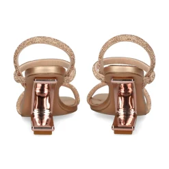 EXE Sandalias cuña de Mujer MAGGIE-834 PINK GOLD