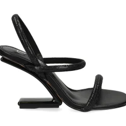 EXE Sandalias cuña de Mujer MAGGIE-834 NEGRO