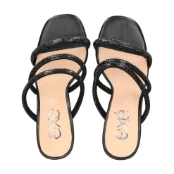 EXE Sandalias cuña de Mujer MAGGIE-822 NEGRO