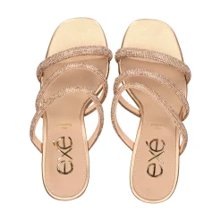 EXE Sandalias cuña de Mujer MAGGIE-822 PINK GOLD