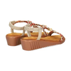 EXE Sandalias cuña de Mujer 721-EX9 ORO