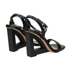 EXE Sandalias cuña de Mujer ELYSIA-391 NEGRO
