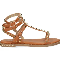 EXE Sandalias planas de Mujer VF239D-78 TAN