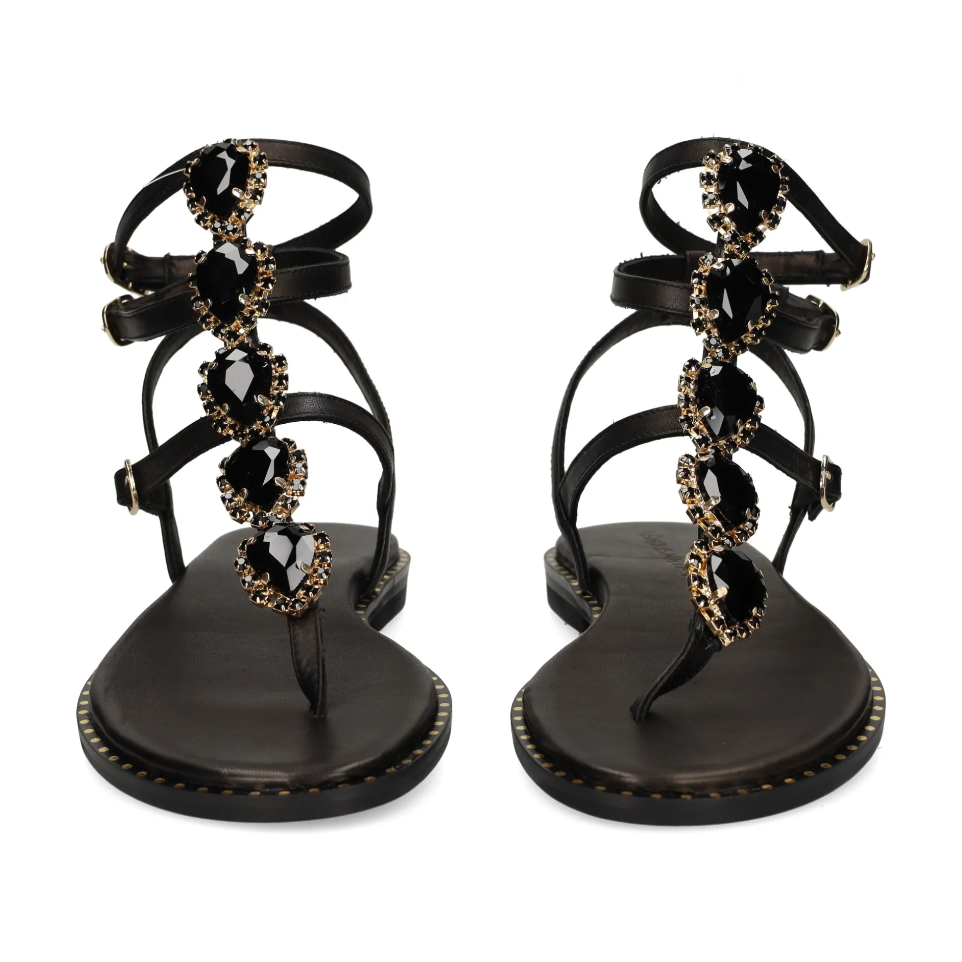 EXE Sandalias planas de Mujer 590 IRENE NEGRO