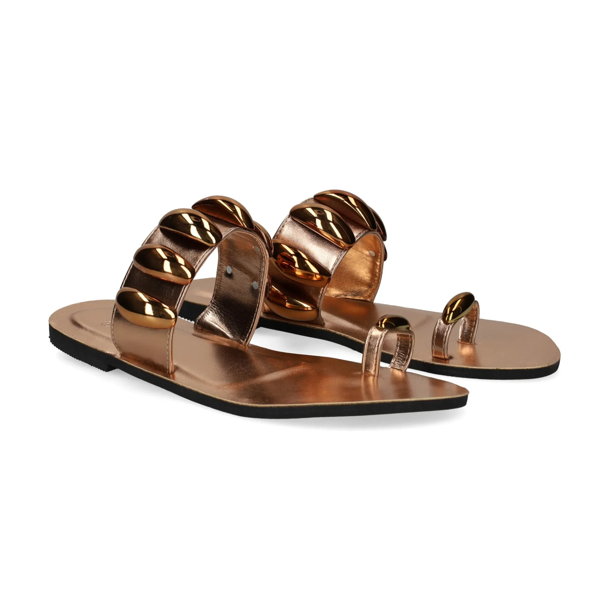 EXE Sandalias planas de Mujer NS-601 BRONCE