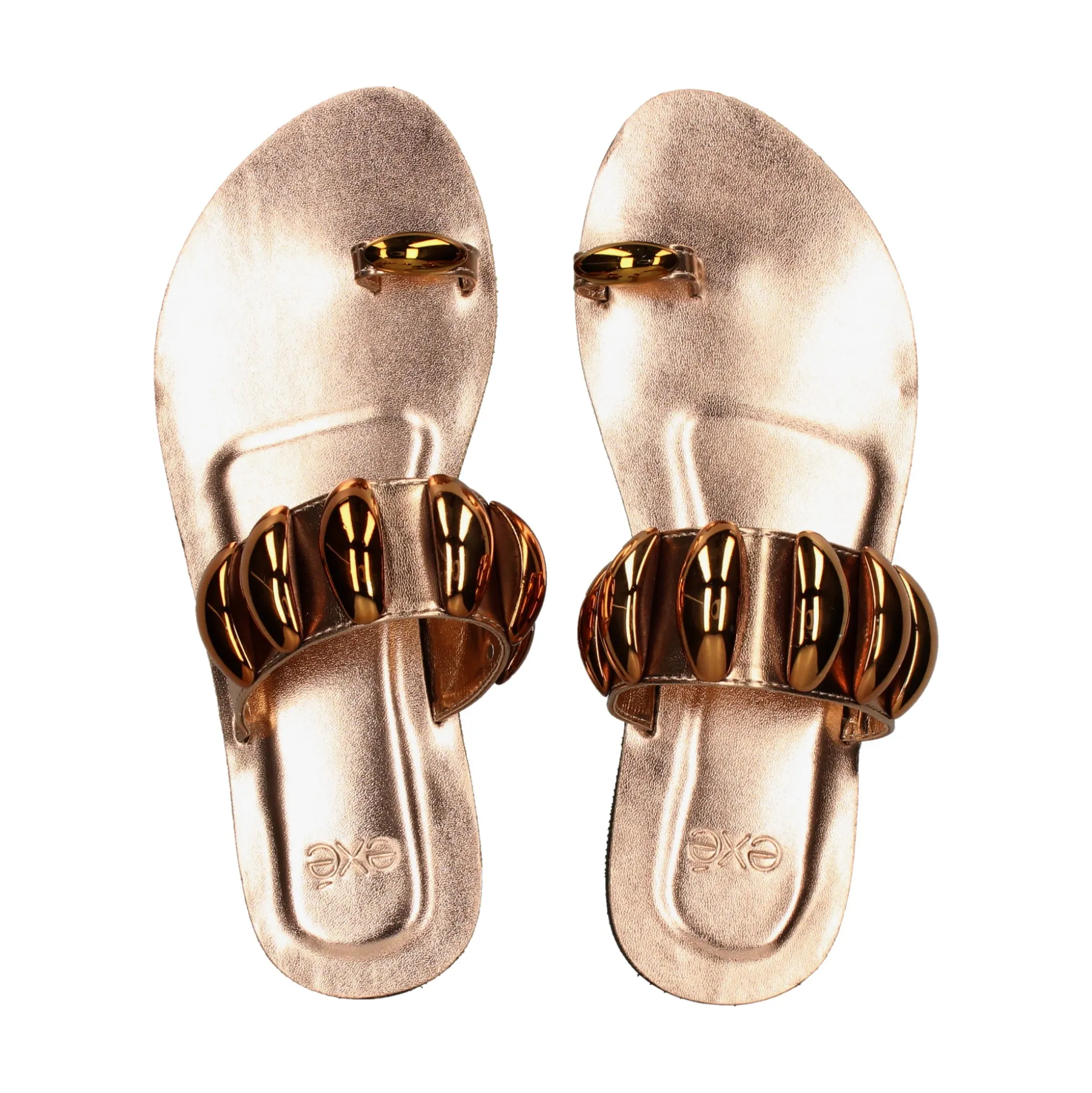 EXE Sandalias planas de Mujer NS-601 BRONCE