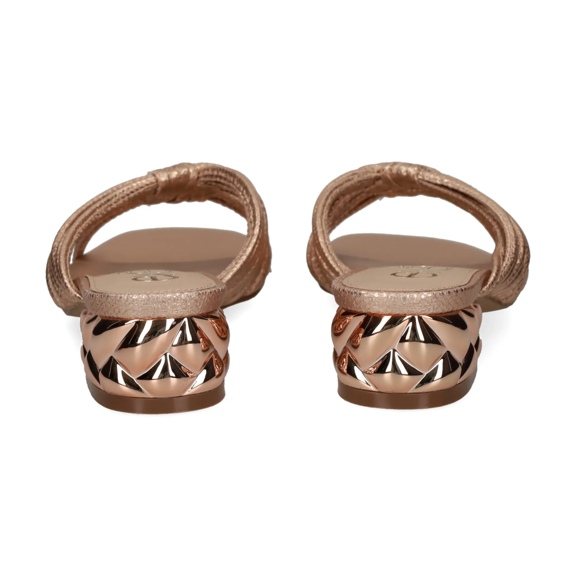 EXE Sandalias planas de Mujer KATY-227 PINK GOLD